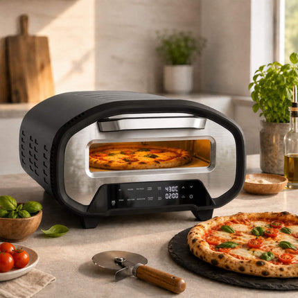 12-Inch Electric Pizza Oven, 8 Programs, 430C, Ceramic Stone