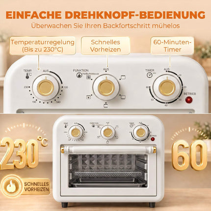 12L Air Fryer Oven, 5 Programs, Dishwasher Safe, 1200W