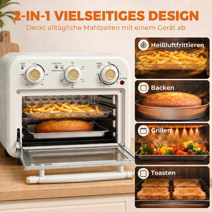 12L Air Fryer Oven, 5 Programs, Dishwasher Safe, 1200W