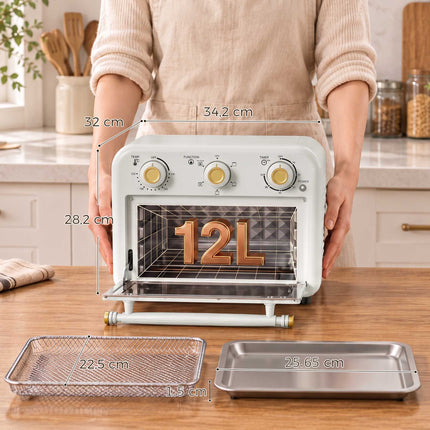 12L Air Fryer Oven, 5 Programs, Dishwasher Safe, 1200W