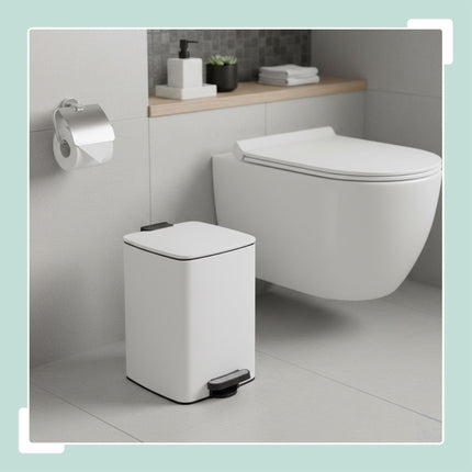 12L Kitchen Pedal Bin with Soft-Close Lid
