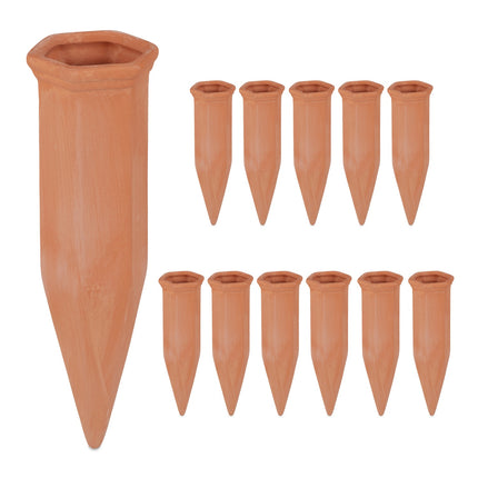 12-Pack Ceramic Plant Water Dispensers for Vacations
