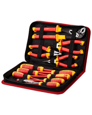 12-Piece 1000V Insulated Screwdriver Set – Magnetic Tips, Pliers