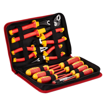 12-Piece 1000V Insulated Screwdriver Set – Magnetic Tips, Pliers