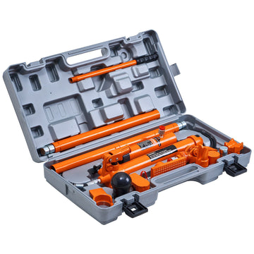 12-Ton Porta Power Kit, Hydraulic Ram, 4.6 Ft Hose, Case