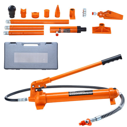 12-Ton Porta Power Kit, Hydraulic Ram, 4.6 Ft Hose, Case