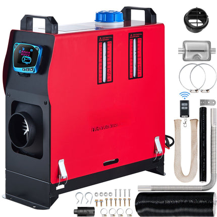 12V 8KW Diesel Air Heater With LCD Remote, Single Outlet