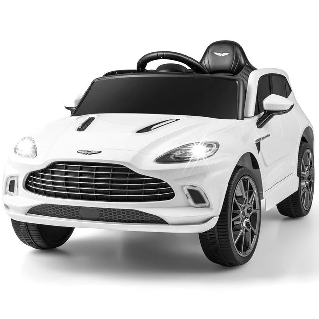 12V Aston Martin DBX children's car with 2.4G remote control 1.4-2.5 km/h white