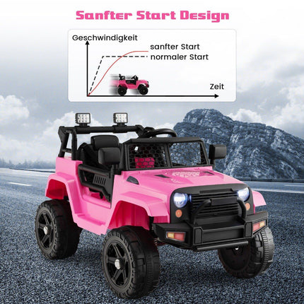 12V Battery Operated Children's Vehicle Electric Children's Vehicle with Remote Control Pink