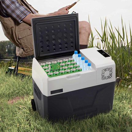 12V Car Refrigerator Freezer, 40L, AC/DC, Wheels