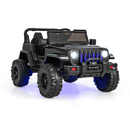 12V Children's 2 Seater Electric Car with Remote Control & Horn & Headlight Black