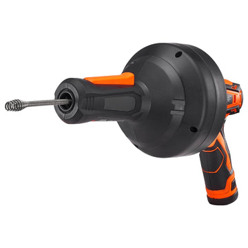 12V Cordless Electric Drain Snake, 8m 7mm Cable, Charger