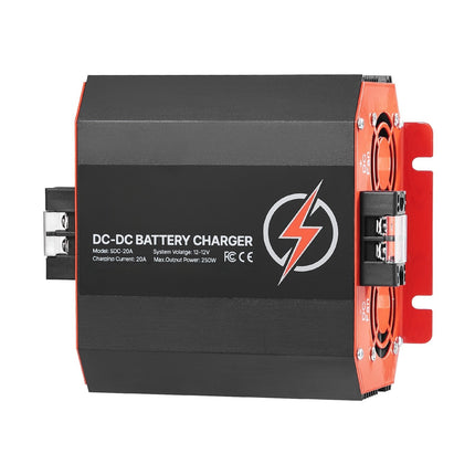 12V DC-to-DC Battery Charger 20A 250W, Smart Multi-Stage