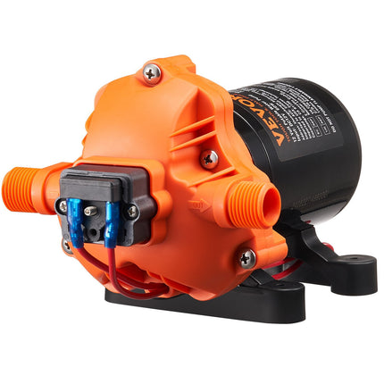 12V Diaphragm Water Pump with Pressure Switch, 1.8 GPM, 60 PSI