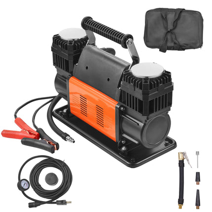 12V Dual-Cylinder Tire Inflator, 10.6 CFM, 150 PSI
