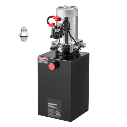 12V Hydraulic Power Unit, 10L Tank, Single-Acting Pump