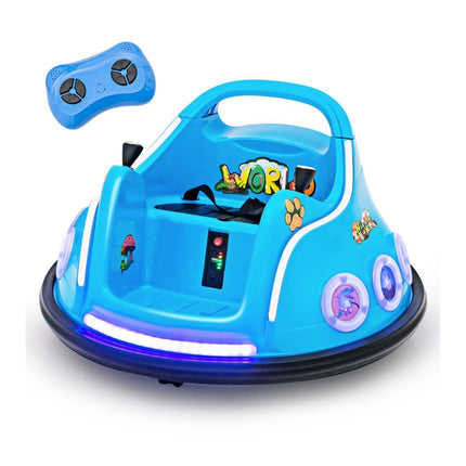 12V Kids Bumper Car with 360° Spin, Music & Remote Control