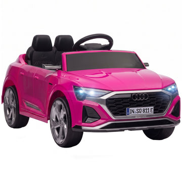 12V Kids Electric Car with Remote, Pink, Audi Design