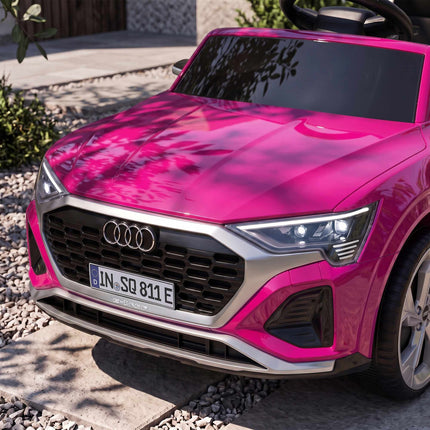 12V Kids Electric Car with Remote, Pink, Audi Design