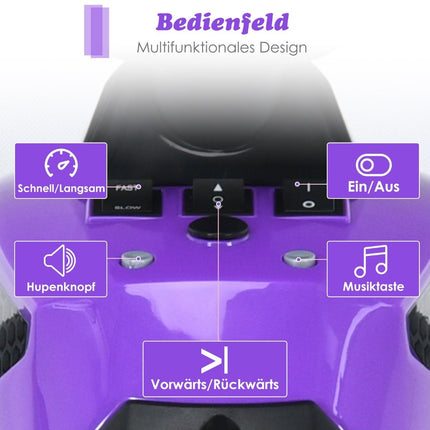 12V Kids Electric Quad with Music, Horn, LED Lights