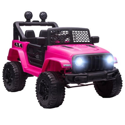 12V Kids Electric Ride-On Car, Remote Control, Pink