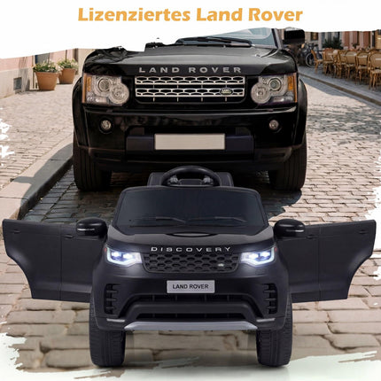 12V Kids Electric Ride On Car, Remote, LED, Music, Black