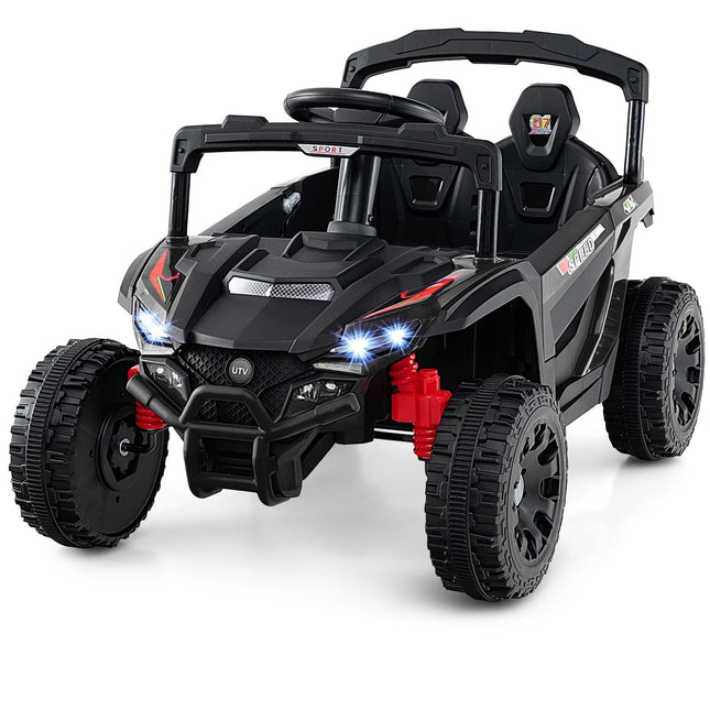 12V Kids Electric UTV Truck with Remote Control, Black