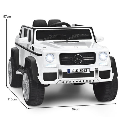 12V Kids Ride-On Car with Remote, Music, LED Lights