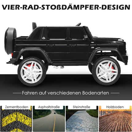 12V Kids Ride-On Car with Remote, Music, LED Lights