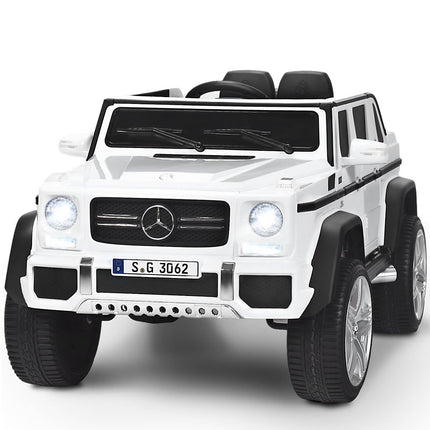 12V Kids Ride-On Car with Remote, Music, LED Lights