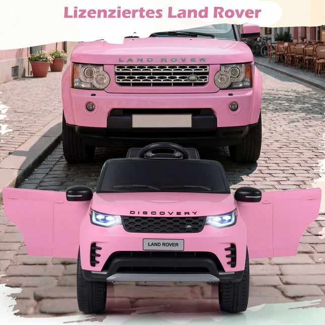 12V Kids Ride-On Electric Car, Remote Control, LED, Pink