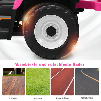 12V Kids Ride-On Tractor with Trailer, Remote Control
