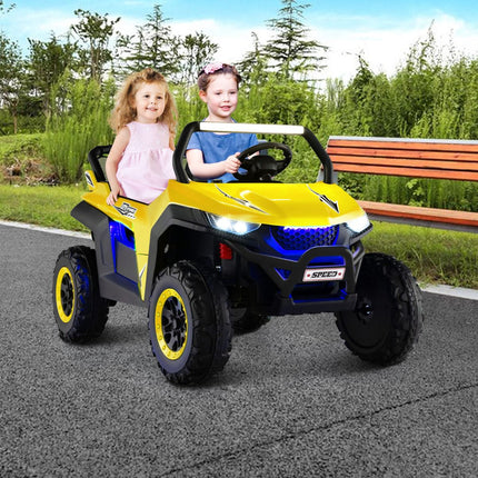 12V Kids Ride-On Truck, 2-Seater, Remote, Suspension