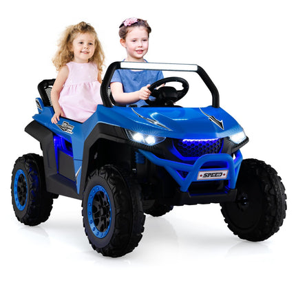 12V Kids Ride-On UTV with Remote, 2-Seater, Blue