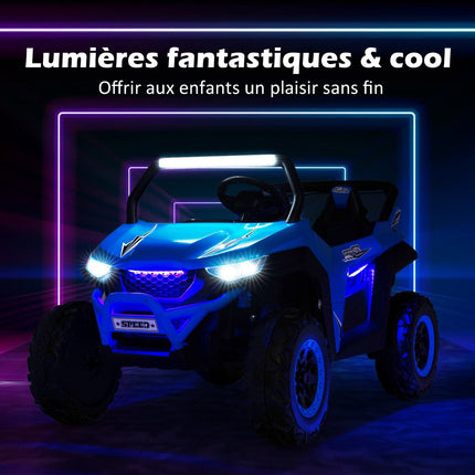 12V Kids Ride-On UTV with Remote, 2-Seater, Blue