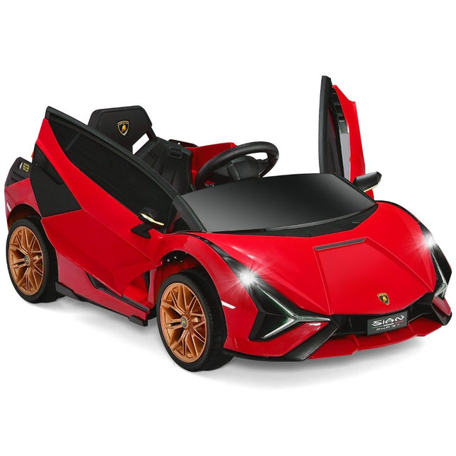 12V Lamborghini children's electric car with 2.4G remote control children's car 3-5km/h with MP3 red