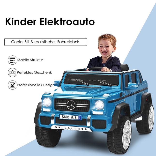 12 V Licensed Mercedes-Benz Maybach Battery Powered Jeep with Suspension 115 x 67 x 57 cm Blue