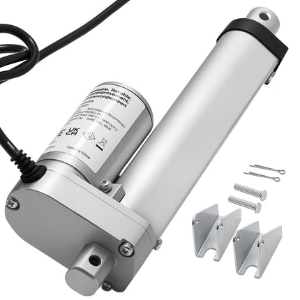 12V Linear Actuator, 1000N, 4in Stroke, IP54 Bracket