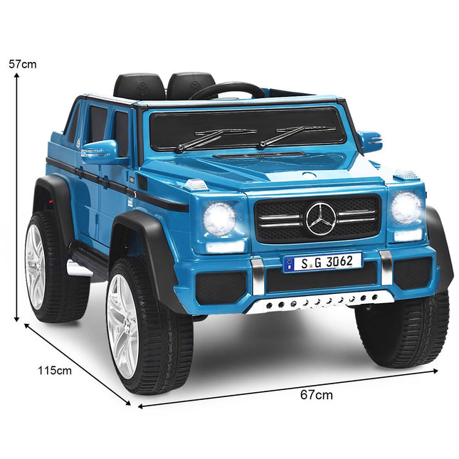 12V Ride-On Car With Remote Control, Suspension, Blue