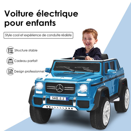 12V Ride-On Car With Remote Control, Suspension, Blue