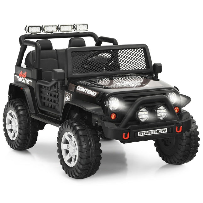 12V children's electric car with remote control &amp; Light &amp; Music Electric Children's Vehicle Black