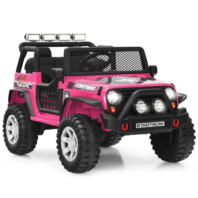 12V children's electric car with remote control &amp; Light &amp; Music Electric Children's Vehicle Pink
