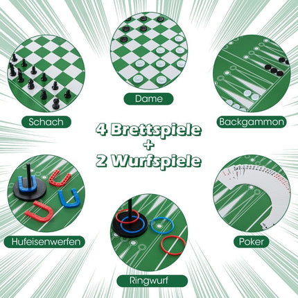 12-in-1 Multi-Game Table: Foosball, Air Hockey, Billiards