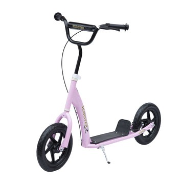 12-inch scooter for children with rear brake, pink