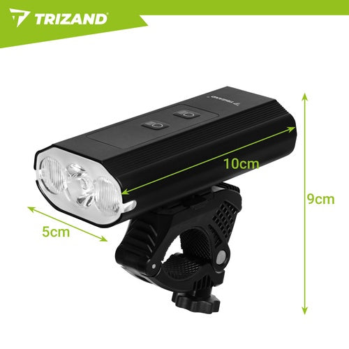 1300lm LED Bike Light Kit, USB-C, IP65 Waterproof