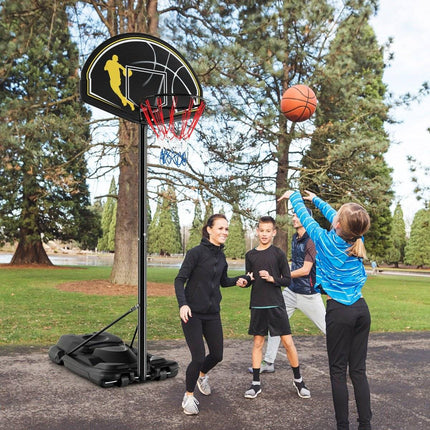 130-305cm Height Adjustable Basketball Stand with Wheels & Stand Portable Basketball Hoop