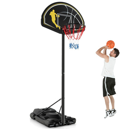 130-305cm Height Adjustable Basketball Stand with Wheels & Stand Portable Basketball Hoop