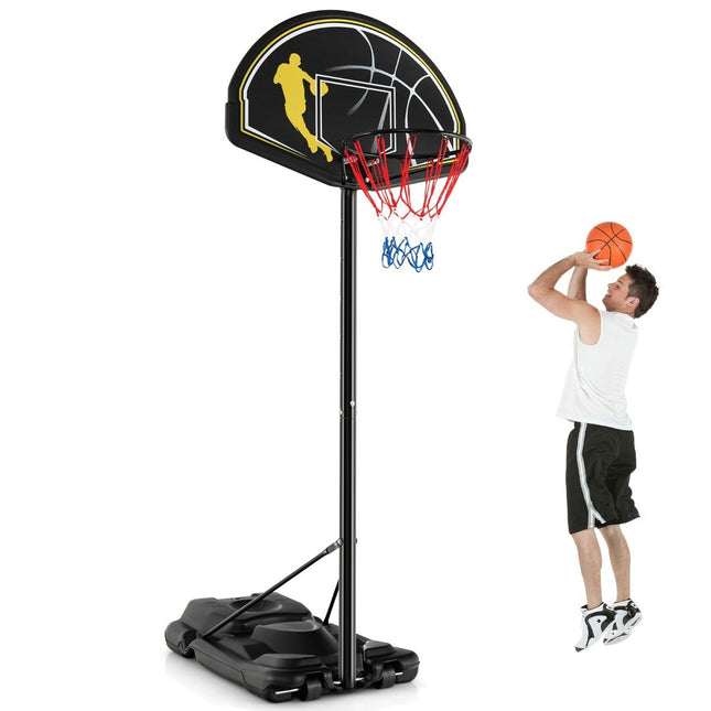 130-305cm Height Adjustable Basketball Stand with Wheels & Stand Portable Basketball Hoop