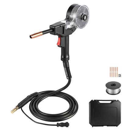 130A MIG Spool Gun, 3m Copper Cable, Tips, 0.9mm Wire