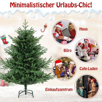 135 cm Artificial Christmas Tree with 160 LED Lights